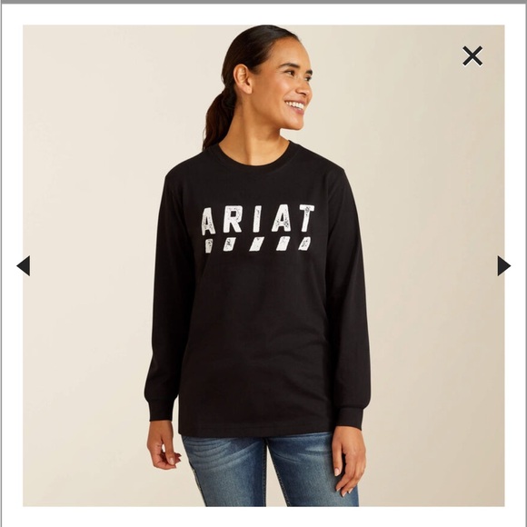 Ariat Women’s Rebar Cotton Strong Logo T-Shirt - Picture 9 of 10